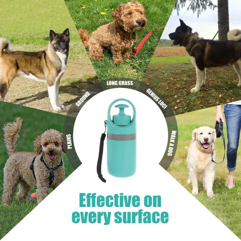 Ramasse-Crottes Portable pour Chien – Pince Ramasse Déjections Utilisation Sans Contact + 5 Sacs OFFERTS