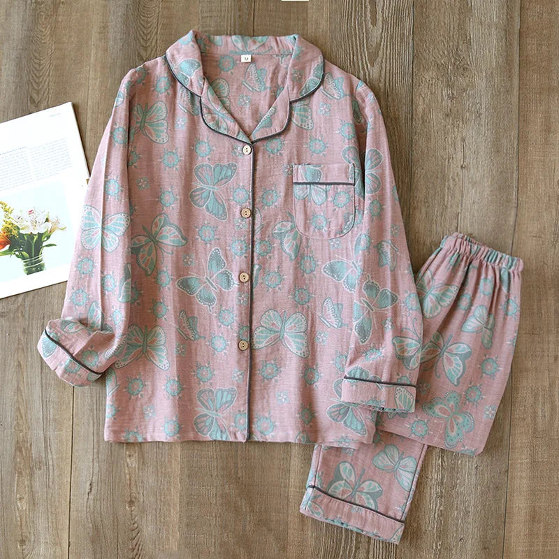 Ensemble Pyjama fleuri en coton