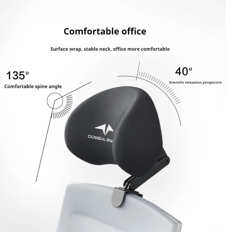 Appui-Tête Ergonomique Réglable pour Chaise de Bureau