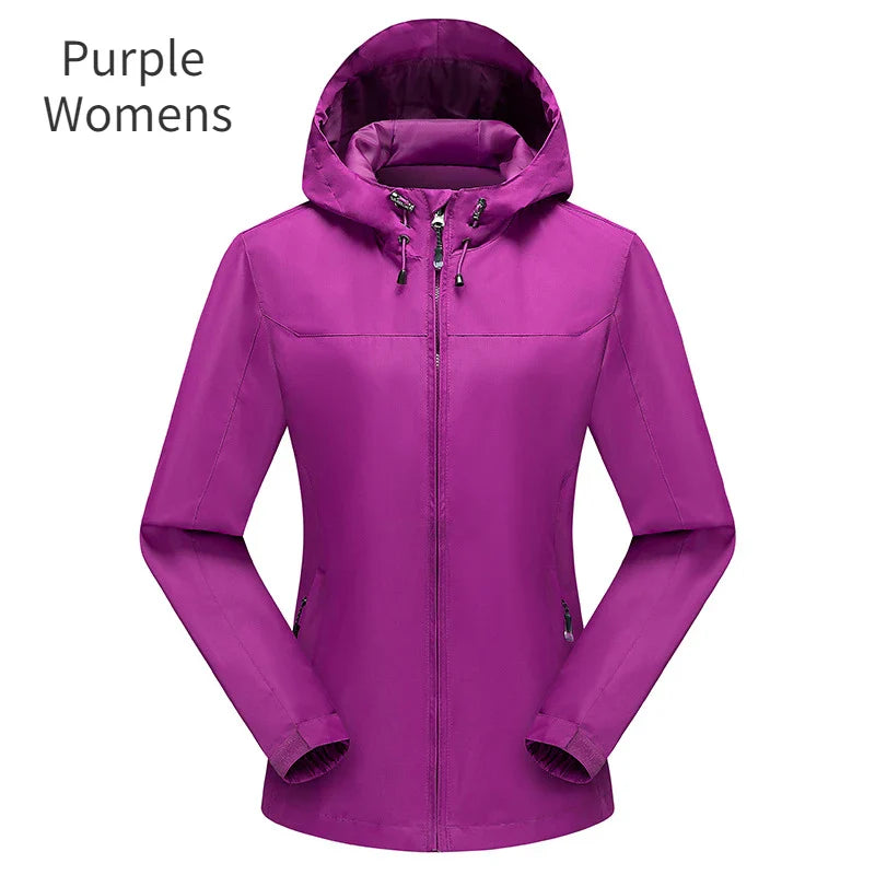 Veste imperméable à capuche pour homme et femme