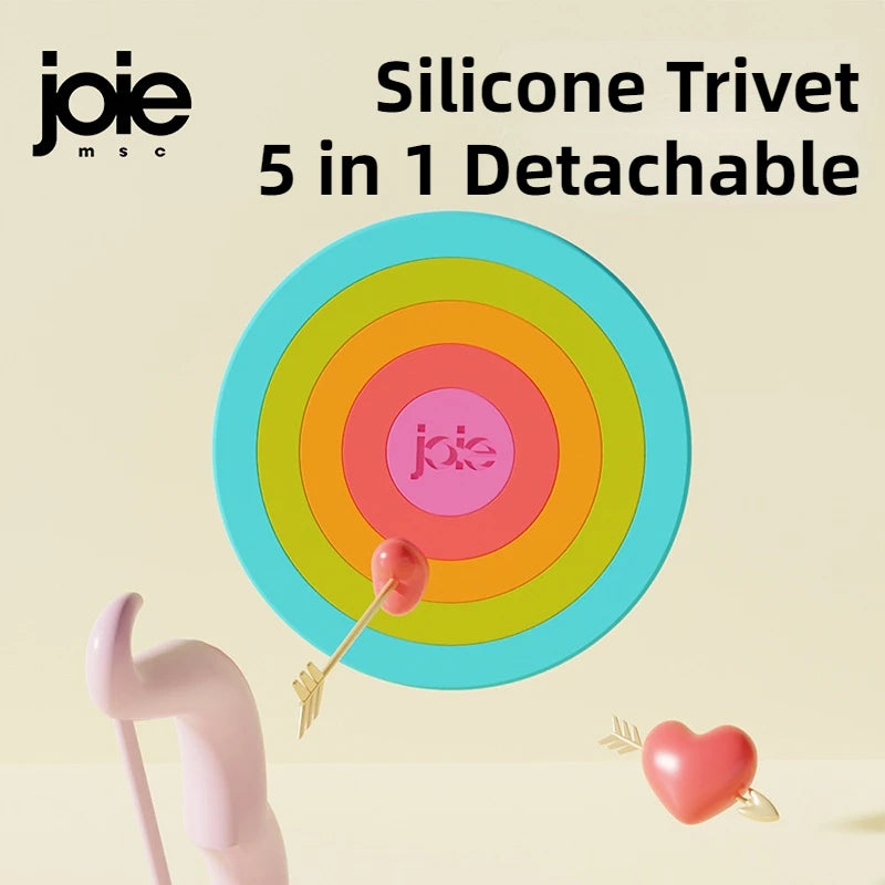 Dessous Plat Rainbow en Silicone Thermique 5 en 1