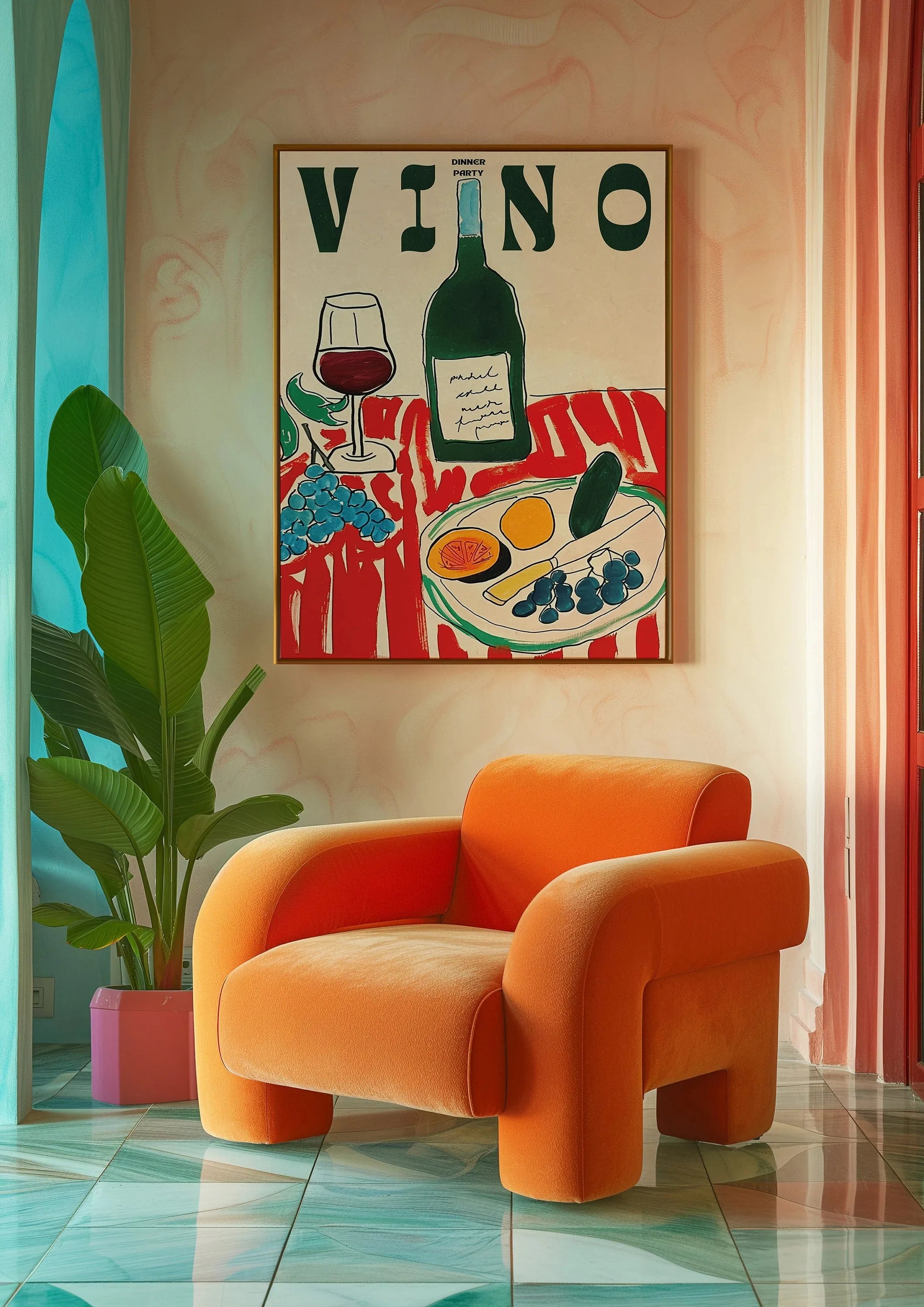 Lot de 3 Affiches Murales - Italia Verde