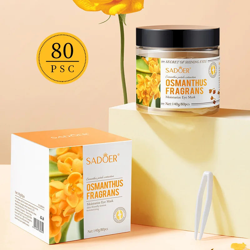 Lot de 80 Patchs pour les Yeux à l'Osmanthe