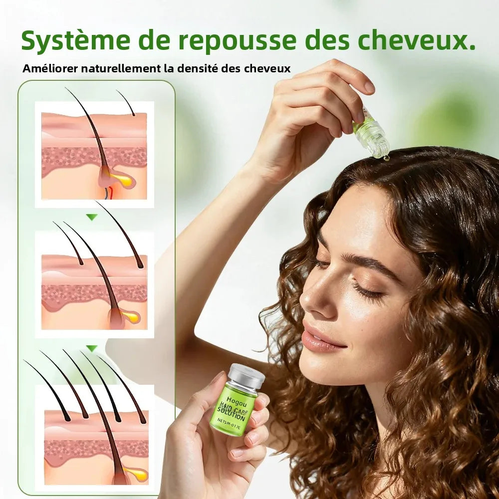 Coffret Ampoules Capillaire Anti-Perte de Cheveux + Dermarolle à Réservoir OFFERT