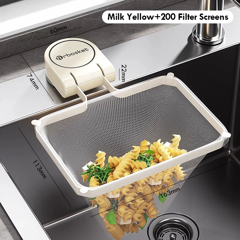 Égouttoir de Cuisine à Ventouse – 50 Filets Inclus