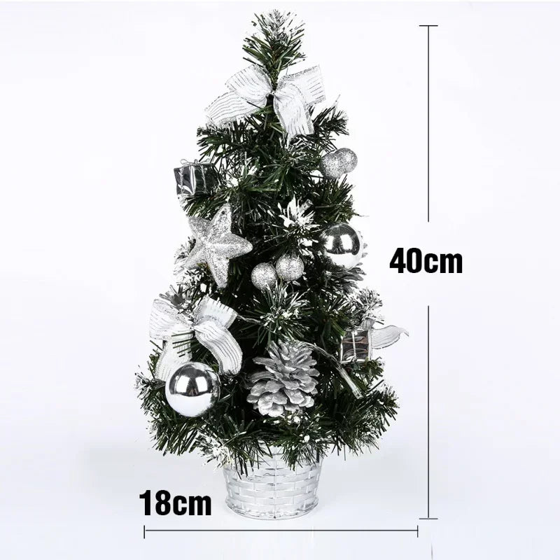 Mini Sapin de Noël d'intérieur avec guirlande