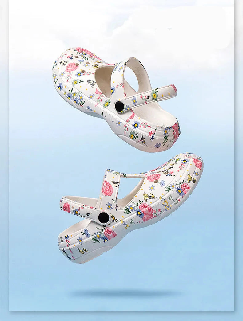 Sabot d'Été en EVA résistants à l'eau à Motif Floral