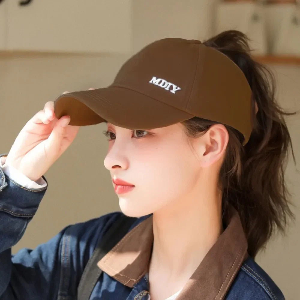 Casquette Pare-Soleil Légère avec Ouverture Cheveux