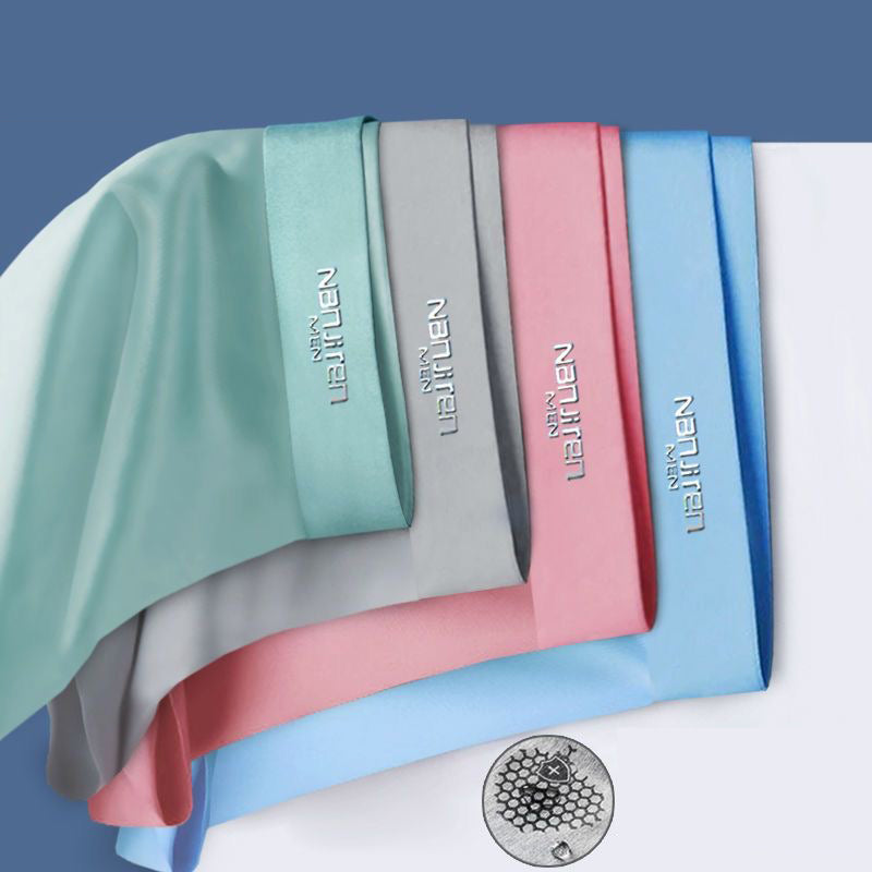 Lot de 4 boxers en soie glacée