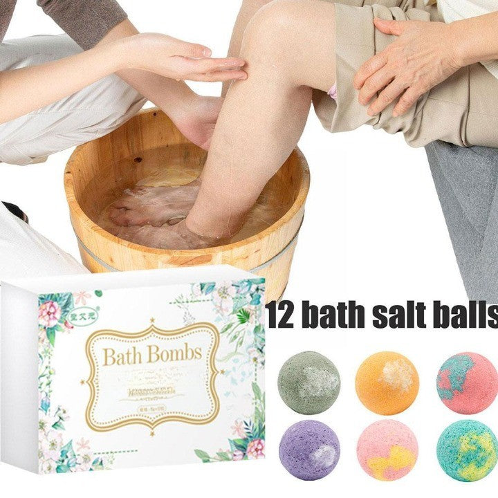 Coffret de 12 Boules de bain effervescentes RELAX'