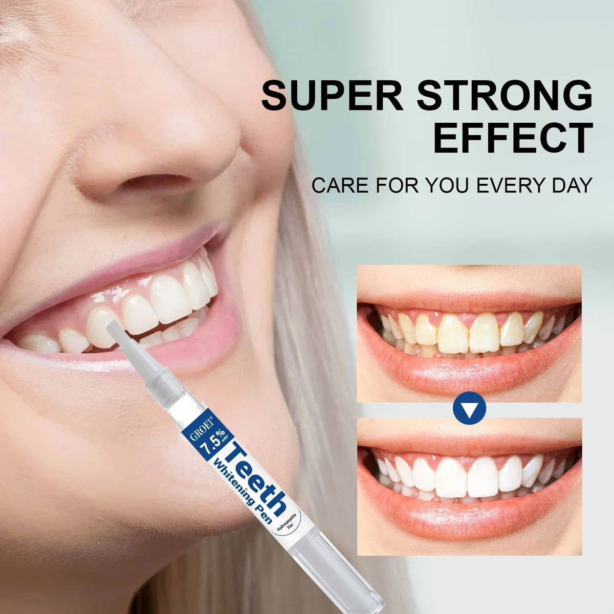 Stylo magique dents blanches