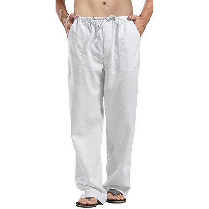 Pantalon en Lin Multipoche