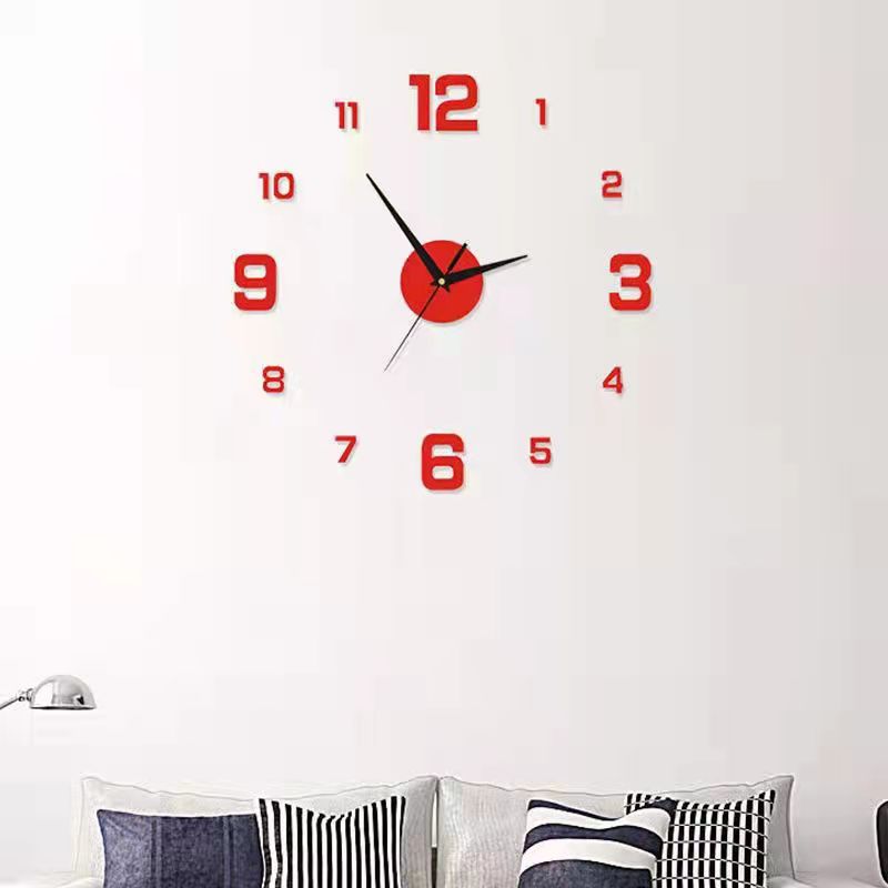 Horloge stickers minimaliste