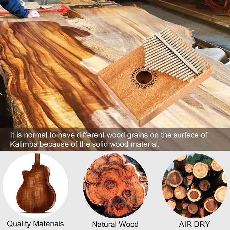 Kalimba – Piano à pouce - bois d'acajou