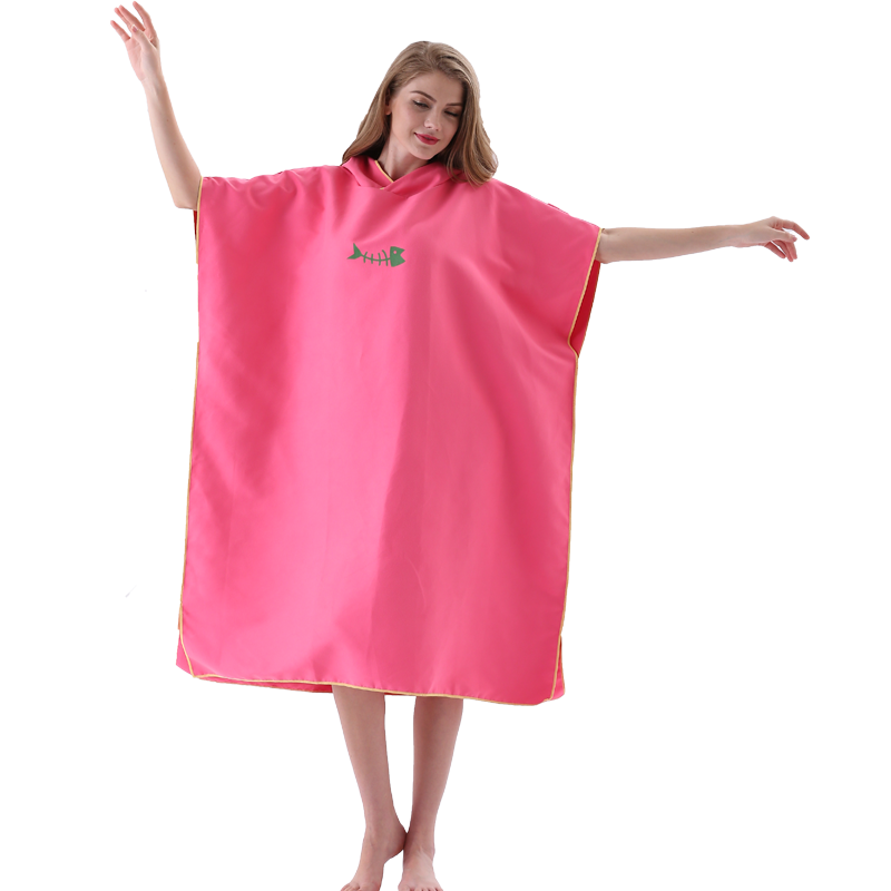 Poncho serviette en microfibre séchage rapide