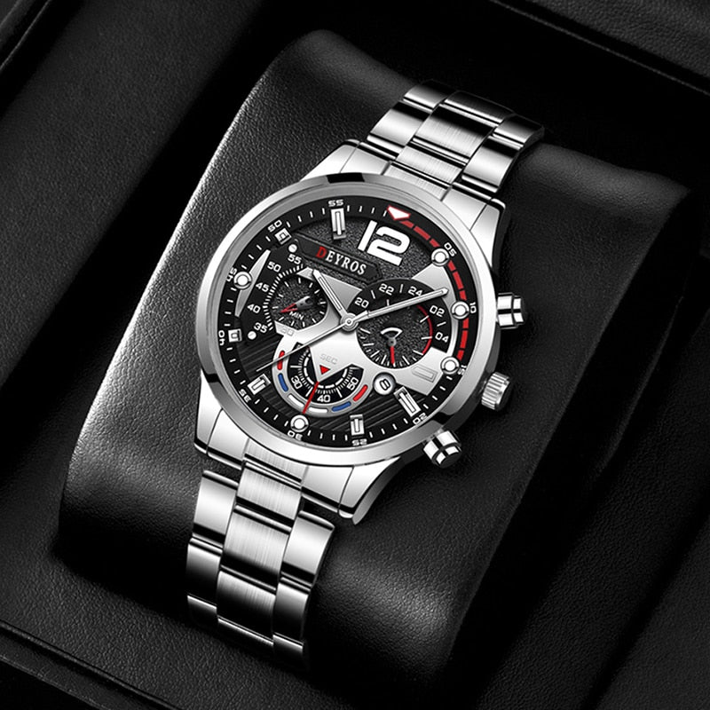 Montre de luxe acier inoxydable - Homme