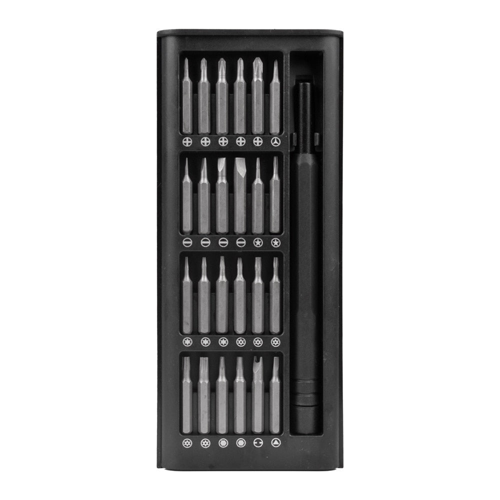 Kit de tournevis 25 en 1 avec embouts magnétiques