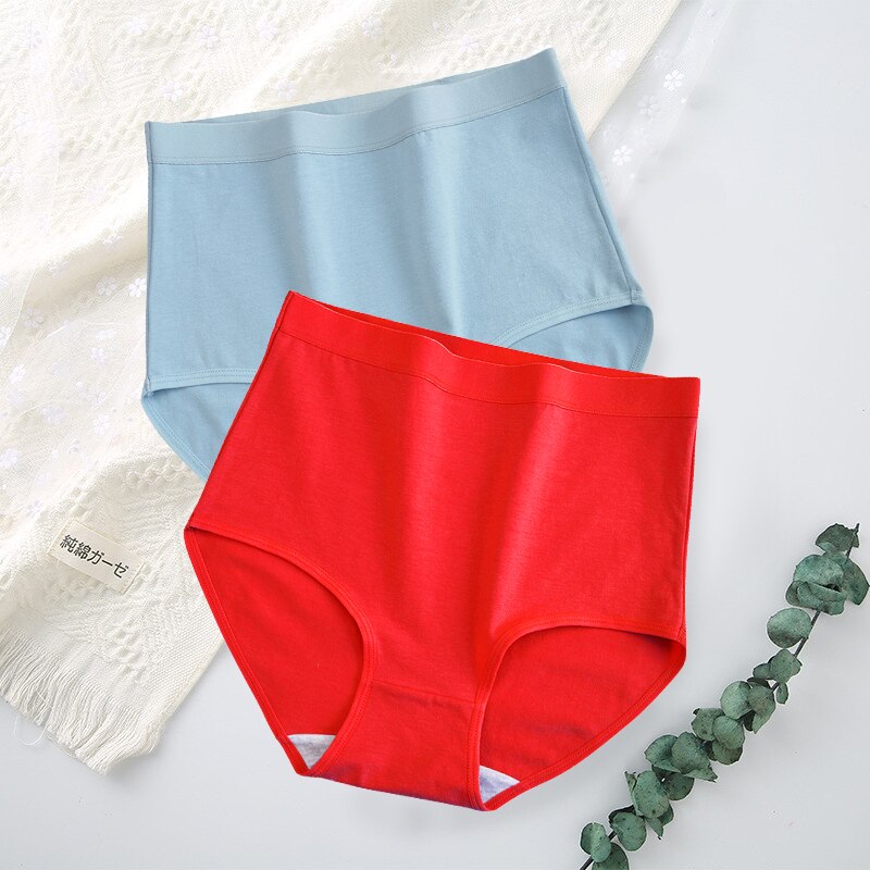 Lot de 2 Culottes taille haute en coton