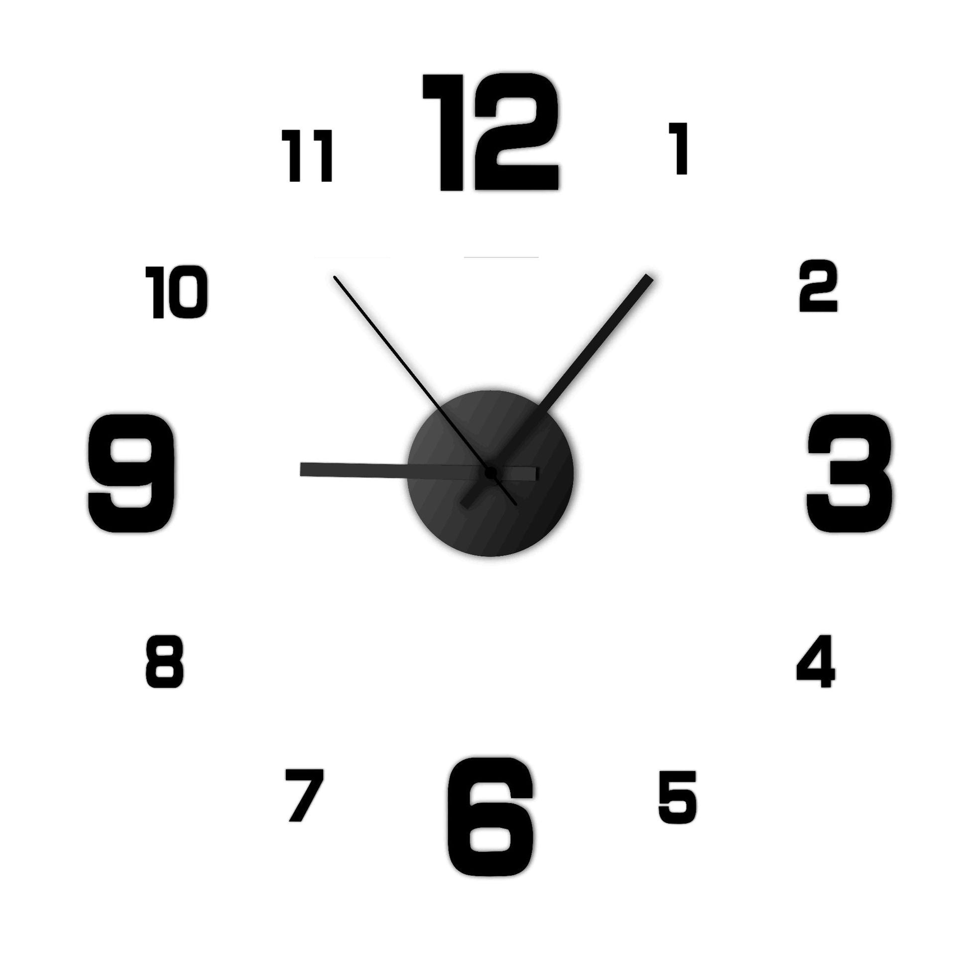 Horloge stickers minimaliste