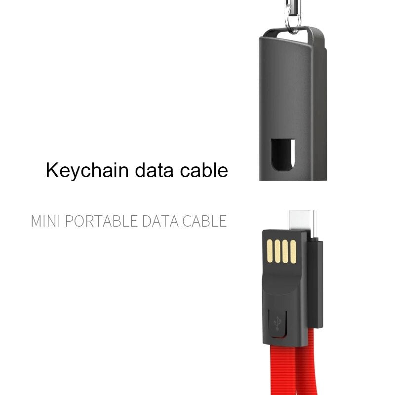 2x Câbles porte clé - USB to Type C