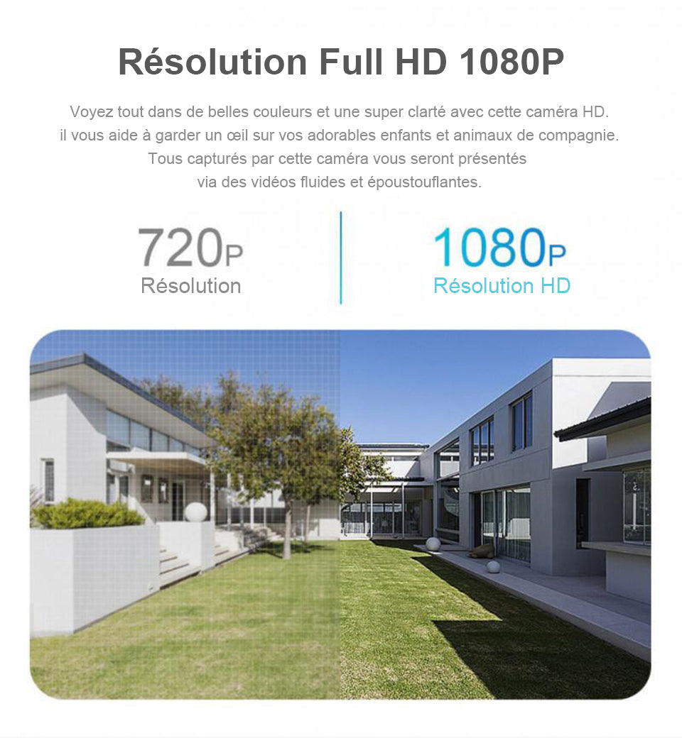 Caméra ampoule connectée - Vision HD 360°